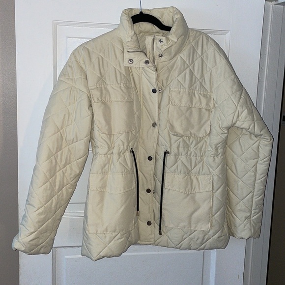 Missguided quilted jacket with drawstring waist - Picture 3 of 6